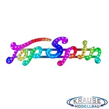 Kirmes Kirmesbeleuchtung Schriftzug Top Spin LED Beleuchtung für Faller 1:87