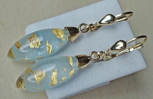 Aquamarin blattgold - aquamarin,