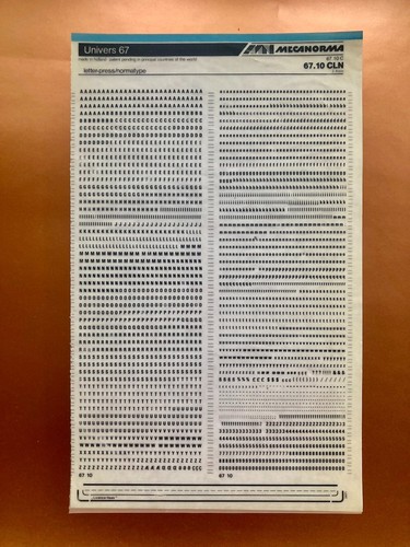 Mecanorma wie letraset - mecanorma,