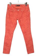 LEVI'S 524 Too Superlow Jeans Damen W28/L32 Reißverschluss Gemustert Rot
