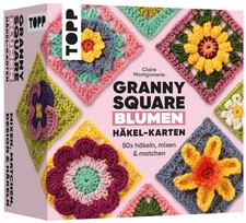Granny Square Blumen Häkel-Karten (Deutsche Ausgabe)
