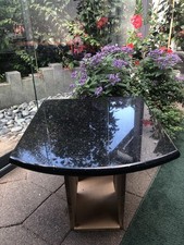 Granit "Galaxy Star" Platte ca. 54cmx49cmx3cm mit 2 aufgeklebten Winkel in Weiß