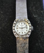 Echtgold Damen Uhr Weißgold