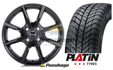 Winterräder Alufelge Citroen C4 + C4 Elektro16" Zoll schwarz Platin6,5x16 4x108