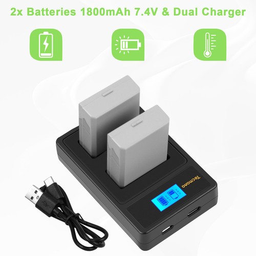 2pack 8ah akku für - lp-e8,