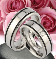 2 st. Titan Trauringe Eheringe