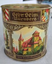 Blechdose Feinste Nürnberger Lebkuchen Gebrüder Seim Norica Bayern guter Zustand