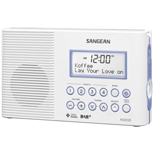 Sangean h203 badradio dab - h203, dab+
