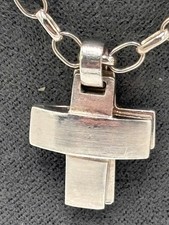 Fossil silber kette mit doppel - kette,