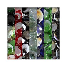 1 kg Glasnuggets Glassteine Muggelsteine Mosaiksteine Tischdeko 25/30mm 