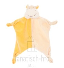 Paradise Toys Schmusetuch Nilpferd Kuscheltuch orange beige hippo Schnuffeltuch