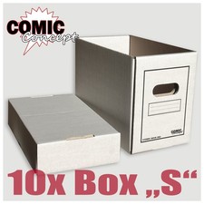 Comic Concept 10x Comic Box (kurz) mit Deckel stapelbar Karton NEU