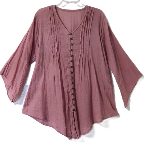 Lagenlook zarte bluse tunika - bluse,