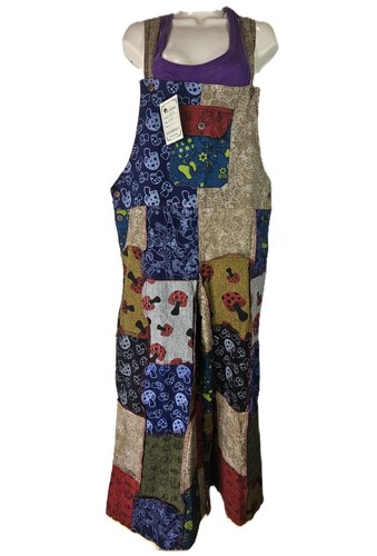 Patchwork latzhose baggy - latzhose,