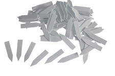 100 Stk Etiketten flexibel Weiß Kunststoff 50mm Preisschilder Pflanzenetiketten