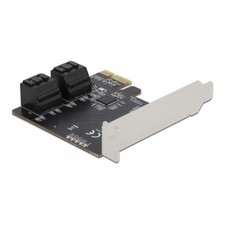Delock PCIe x1> 4x SATA Low