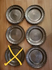 5er Set barocke Zinnteller von