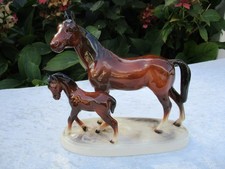 Pferd/Stute mit Fohlen auf