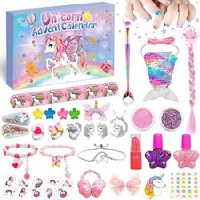 Adventskalender Einhorn 24 Türchen, Schmuck & DIY Ideen für Mädchen