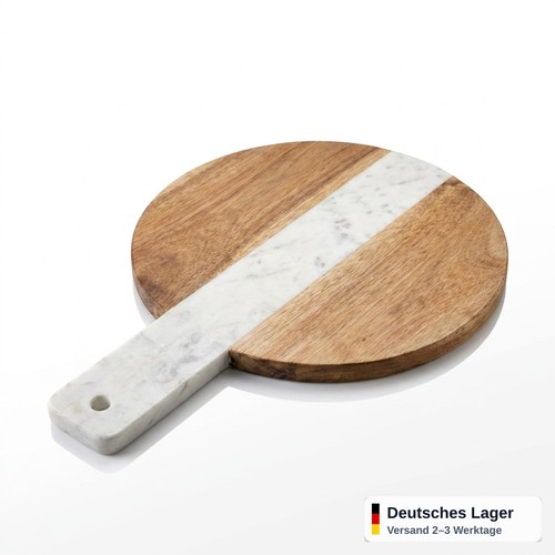 Schneidebrett rund marmor - schneidebrett,
