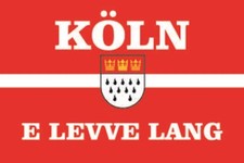 Aufkleber Köln E Levve lang