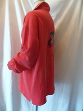 Rote Vintage Seidenbluse