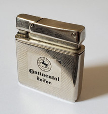 Vintage Rowenta Snap Benzin Feuerzeug, Continental Reifen, Deutschland