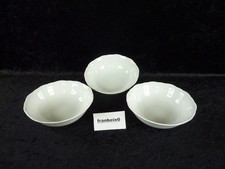 Hutschenreuther " MARIA  THERESIA  WEISS " 3 Dessertschalen / 16 cm