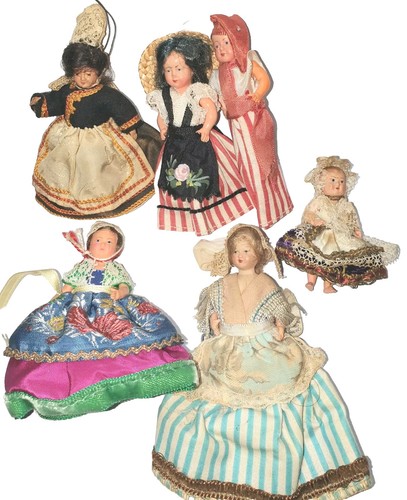 Alte puppen 5er set - alte,