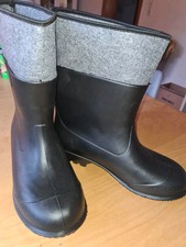 Stiefel Gummistiefel 46 Filz Gummi Feldarbeit Angeln Garten