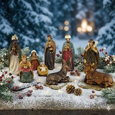 Stimmungsvolle Krippenfiguren