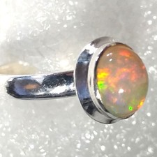 RARITÄT Ring Natur Welo Opal