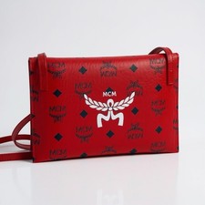 MCM Visetos Crossbody Pouch