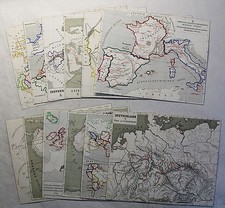 Konvolut 12 alte Karten um