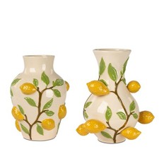 2er Set Dekovasen ZITRONEN