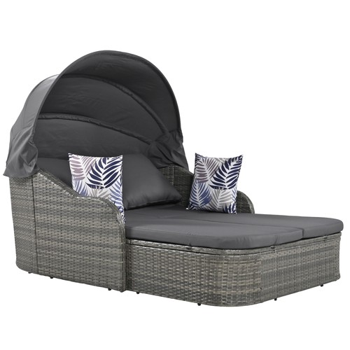 Poly rattan sonneninsel mit - rattan,