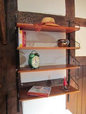 String Regal mit 4 Regalböden Teak 70er Jahre Mid Century