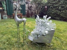 Dekoschlitten Hirsch XXXL