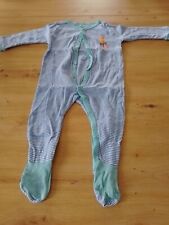 Schlafanzug Pyjama Jersey blau gestreift Größe 74/80 Jungen Tchibo guter Zustand