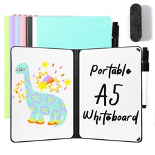 A4/A5 Schreibtafel Whiteboard Boards Notizbuch Memoboard Memo Löschtuch Tragbar