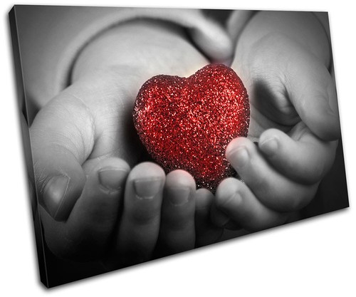 Red heart hands love single - hands,