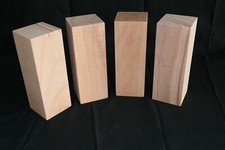 4x Möbelfuß Tischbein Holz Buche 65x65x180mm Tischbein, Kantholz