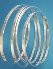 Silberblech 925 Ring-Schiene Sterling Silber Rohling 3,25mm x 1,25mm massiv NEU