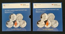 BRD Deutschland 5 x 20 Euro Silber Gedenkmünzen 2021 Set PP Spielglanz VfS