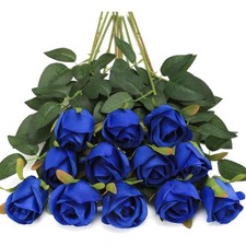 Künstliche Blumen Rosen Blau