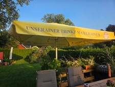 Biergarten Sonnenschirm, 3 x 3 m, mit Einbauhülse