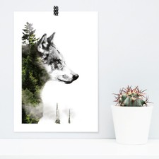 JUNIWORDS Poster "Forest Wolf"