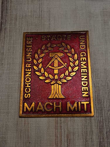Ddr plakette schöner - plakette, „schöner