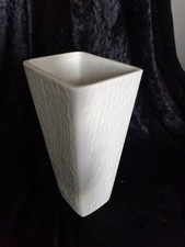 Vase, Porzellan, weiß, Sgrafo