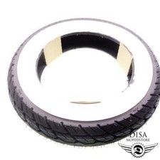 90/90-10 Zoll Weißwandreifen